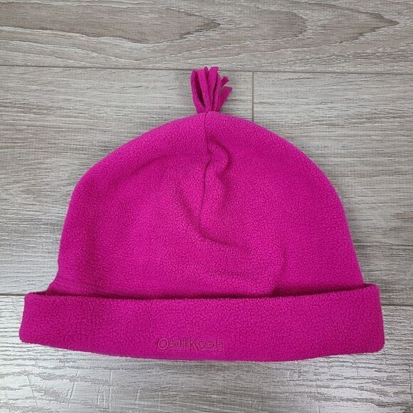 Oshkosh Girl's Fuschia Pink Fleece Winter Hat Size 8 - Picture 2 of 10